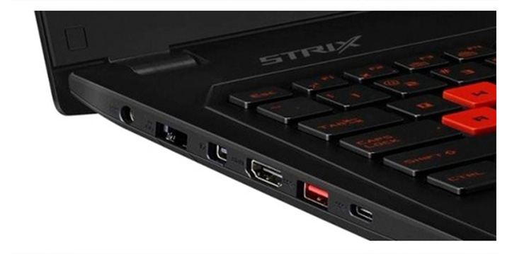 ASUS ROG Strix GL502VT  Коммуникации и порты ноутбука